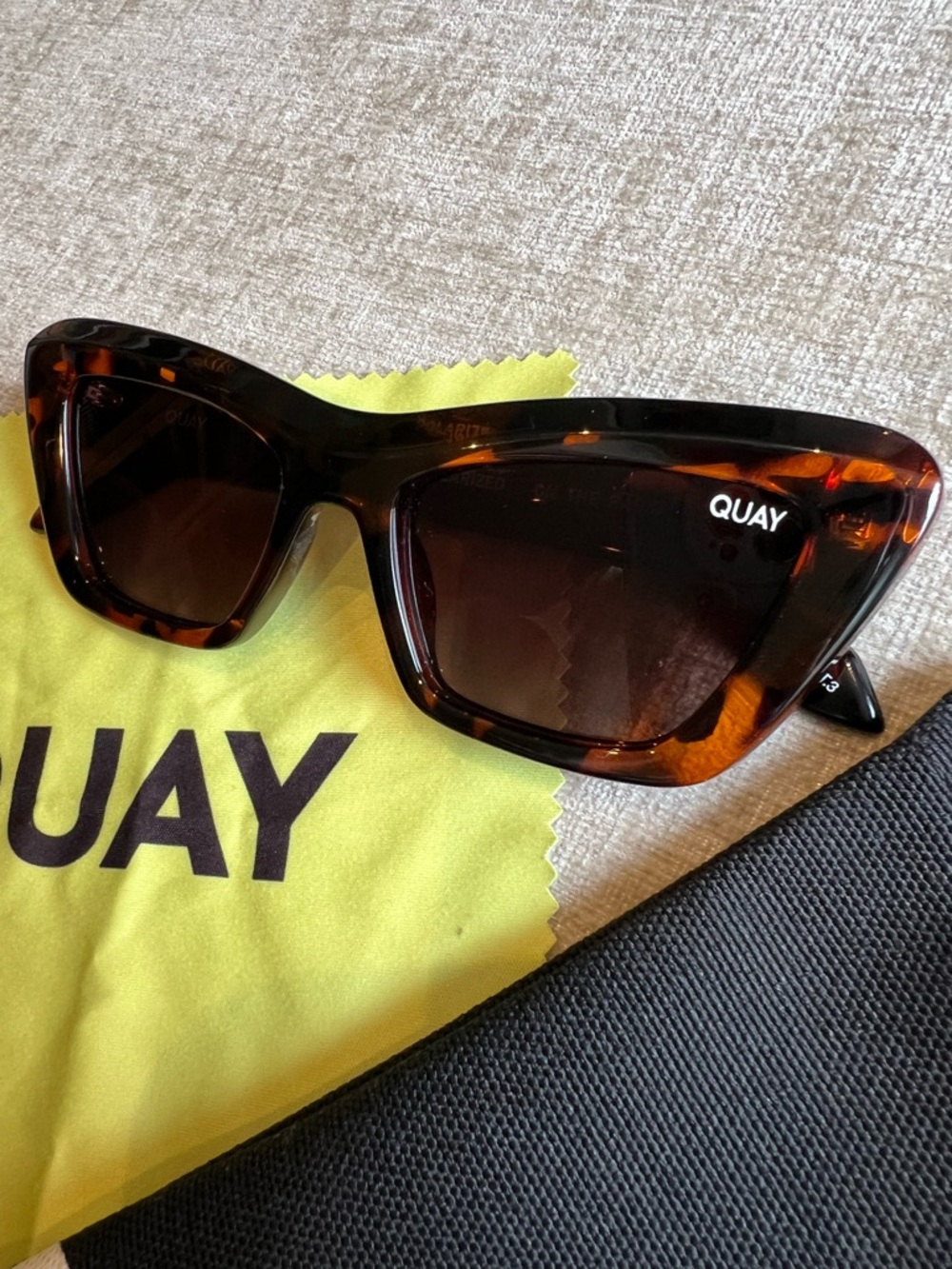 Quay Tortoise Shell Cat Eye Sunglasses